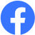 Facebook Logo, blauer Kreis mit einem kleinen weißen f drin.