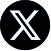 X Plattform Logo, schwarzer Kreis mit weißen X drin.